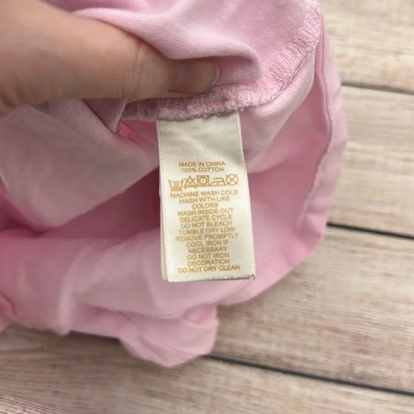 Kate Spade ♠️ Pink Here Comes Trouble Girls T-Shirt Size 5 - Picture 5 of 5